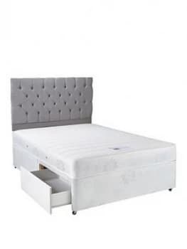 Airsprung New Astbury Memory Divan With Storage Options - White