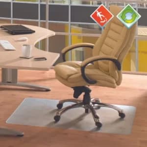Ecotex Evolutionmat Recyclable Chair Mat Anti Slip for Polished Hard Floors Rectangular 120 x 150 cm