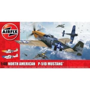 North American P51-D Mustang (Filletless Tails) Series 5 1:48 Air Fix Model Kit