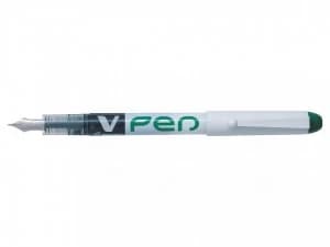 Pilot V-Pen Erasable Disposable Fountain Pen Green PK12