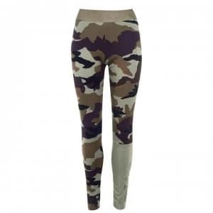 adidas Womens Climalite Fc Printed Leggings - LegacyGreen/Blk