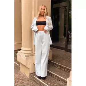 I Saw It First Blue Premium Double Breasted Classic Blazer - Blue