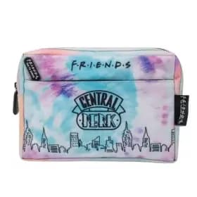 Friends Multi Pocket Tie Dye Pencil Case - Purple/Blue