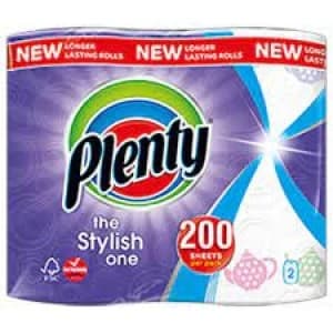 Plenty Decorated Kitchen Towel 2 Rolls 2 Ply