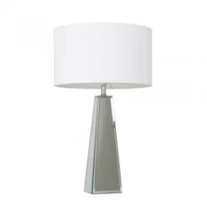 Carson XL Table Lamp with Large White Reni Shade