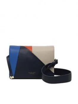 Radley Haven Street Patchwork Medium Flapover Cross Body - Ink Blue, Ink, Women
