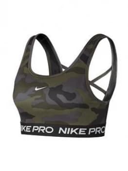 Nike Medium Support Swoosh Sports Bra - Camo