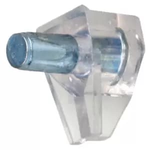 Glass Shelf Supports Plug In Steel Plastic Pegs Pins Ø5mm Hole - Pack of 1