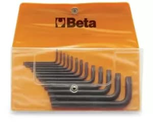 Beta Tools 97 TX/B13 13pc Offset Torx Key Set in Wallet 000970650