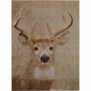 Stag Damask Wall Plaque - Premier Housewares