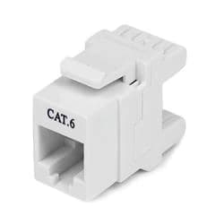 180 Cat 6 Keystone Jack RJ45 Ethernet Cat6 Wall Jack White 110 Type
