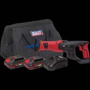 Sealey CP20VRS 20v Cordless Reciprocating Saw 2 x 2ah Li-ion Charger Bag