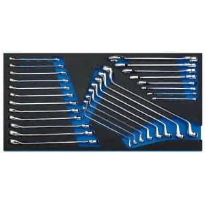 Draper Spanner Set In Full Drawer EVA Insert Tray (28 Piece)