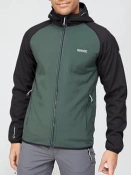 Regatta Arec Hooded Soft Shell Jacket - Khaki, Size 2XL, Men