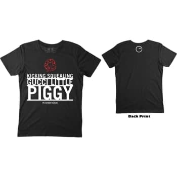 Radiohead - Gucci Piggy Unisex Large T-Shirt - Black