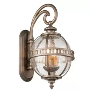 Kichler Halleron Outdoor Wall Lantern Burnished Bronze, IP44
