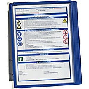 Durable Display Panel Dark Blue A4 Polypropylene 34.8 x 62 cm