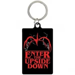 Stranger Things Metal Keyring Upside Down