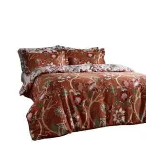 Paoletti Botanist Duvet Cover Set (Double) (Russet)