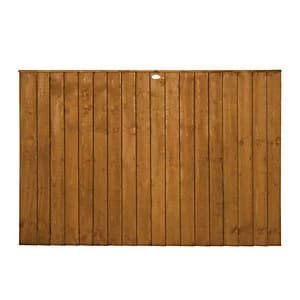 Forest Garden Dip Treated Featheredge Fence Panel - 6 x 4ft Pack of 3