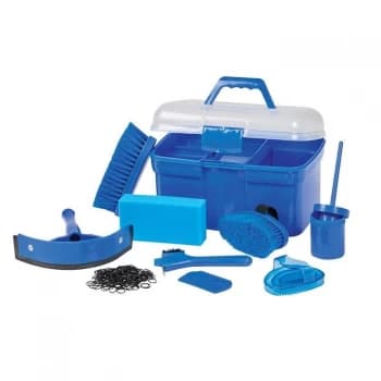 Roma 10 Piece Grooming Kit - Blue