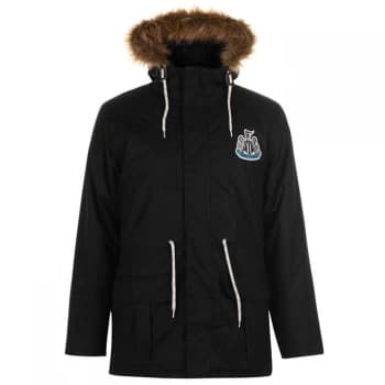 NUFC Parka Jacket Mens - Black