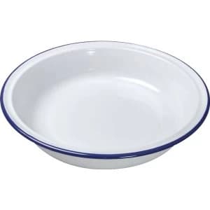 Falcon White Enamel Round Pie Baking Dish 26cm