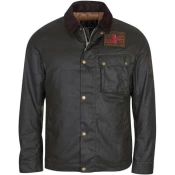 Barbour International Workers Wax Jacket - Sage SG91