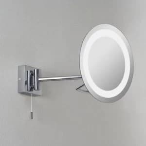 1 Light Adjustable Magnifying Bathroom Mirror Light Polished Chrome IP44, G9