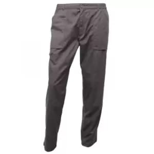 Regatta Mens Workwear Action Trouser (Water Repellent) (28 Long) (Dark Grey) - Dark Grey