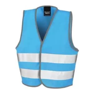 SAFE-GUARD by Result Childrens/Kids Core Enhanced Hi-Vis Vest (10-12 Years) (Sky Blue)
