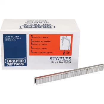 Draper Staple 10mm Pack of 10000