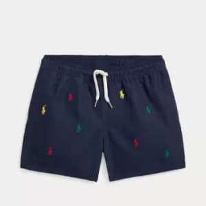 Ralph Lauren Boys Swimming Shorts - Navy Multi - 5 Years