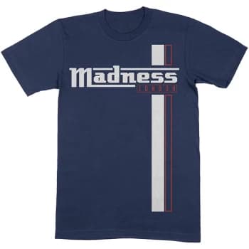 Madness - Stripes Unisex Large T-Shirt - Blue