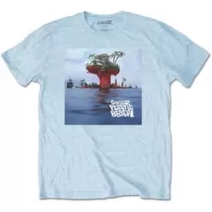 Gorillaz - Plastic Beach Unisex XX-Large T-Shirt - Blue
