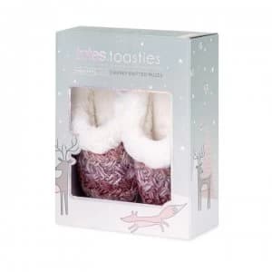 Totes Totes Chunky Knit Mule Ld - Pink