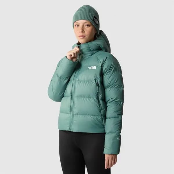 The North Face Womens Hyalite Down Hooded Jacket - Green 12
