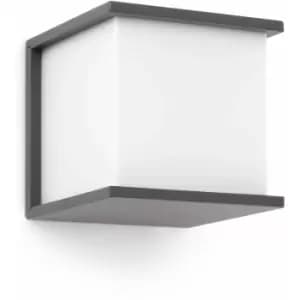 Kubick 1-light dark gray garden wall light