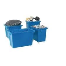 Slingsby Bottle Skip 625X570X570mm 4X50mm Swivel Blue 328232