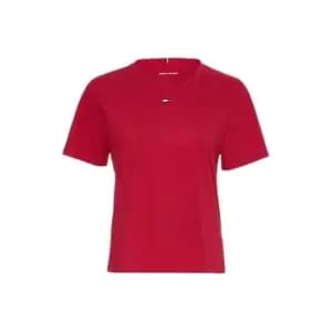 Tommy Sport Mesh Core C-Nk Tee Ss - Pink