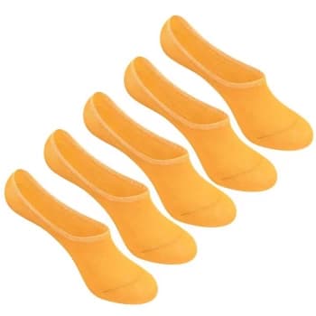 Giorgio 5 Pack Invisible Socks Ladies - Tan