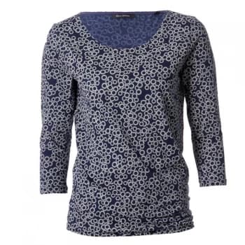 Marc O Polo Round Neck T Shirt Ladies - Blue-J64