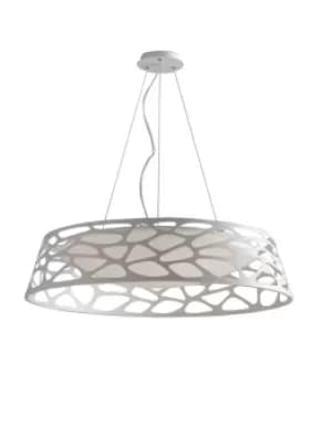 MAUI LED Cylindrical Pendant Ceiling Light White 3840lm 4000K 76x17cm