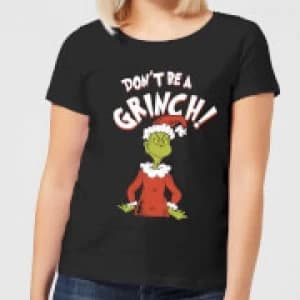 The Grinch Dont Be A Grinch Womens Christmas T-Shirt - Black