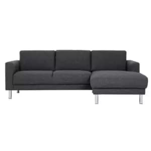 Cleveland Chaise Longue Corner Sofa Right Hand In Nova Anthracite