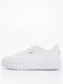 Puma Cali Dream Leather Trainers - White, Size 4, Women