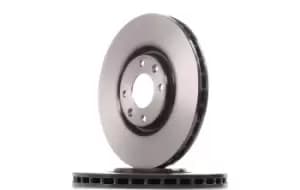 PAIR PAINTED BREMBO BRAKE DISCS 09.A185.11