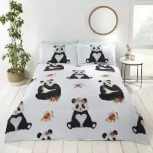 Panda Fun-Filled, Duvet Set, Multi, Size: King - 230cm x 220cm