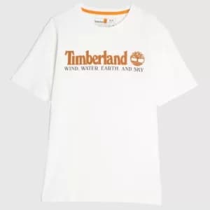 Timberland Dustan Jersey Tshirt In White