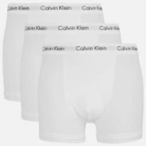 Calvin Klein Mens 3 Pack Trunk Boxer Shorts - White